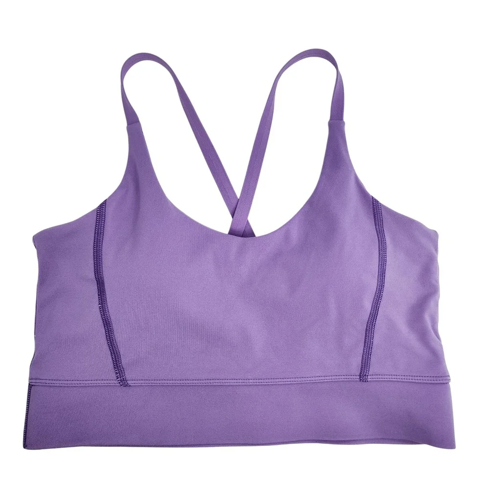 1st Phorm Sports Bra Women's Medium‎ Racerback Strappy Workout Top Purple